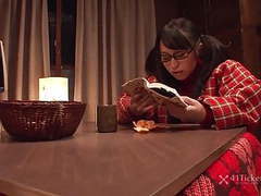 Japanese Nudes presents: Nana kunimi masturbates to erotica (uncensored jav)