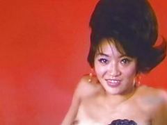 Japanese Nudes presents: Japanese tease - vintage petite hairy pussy sheer panties