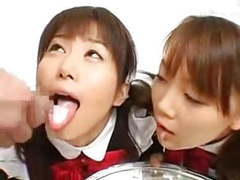 Japanese Nudes presents: Japanese bukkake 2 girls...bmw