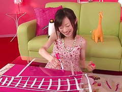 Japanese Nudes presents: Japanese babe gets a toy in her tight pussy