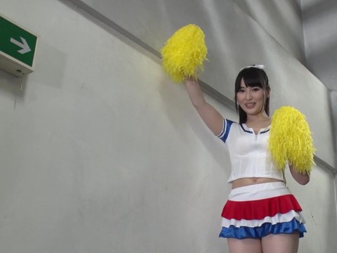 Japanese Nudes presents: Ajapanese cheerleader strips down and sucks a delicious cock