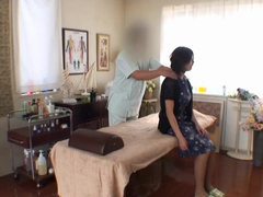 Japanese Nudes presents: Masseuse fucks his client hard