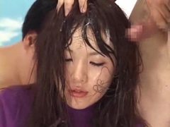 Japanese Nudes presents: News babe gets fucked and takes cumshots