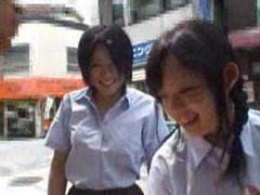Japanese Nudes presents: Japanese girls touch his dick in a box