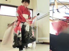 Japanese Nudes presents: Subtitled japanese kimono pee desperation failure in hd